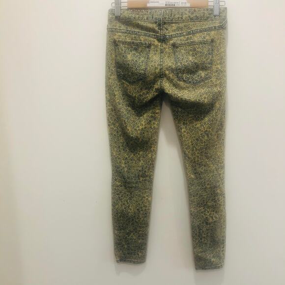 Free People Faded Skinny Floral Print Light Wash Mid-Rise Jeans Size 25 Boho - Picture 5 of 8